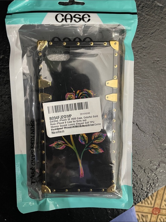 Other - Unbranded Black iPhone 8? Case with Colorful Gold Accents